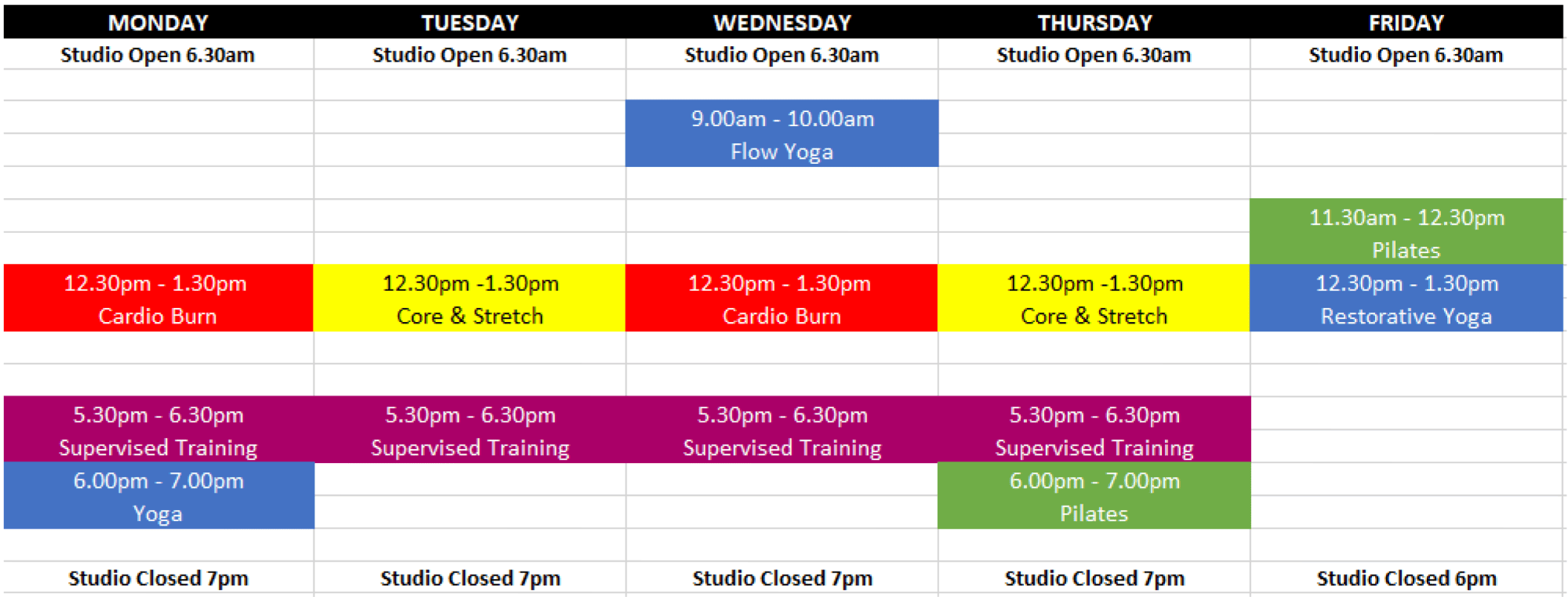 flexa-classes-timetable-april-2022 Flexa Clinic Timetable