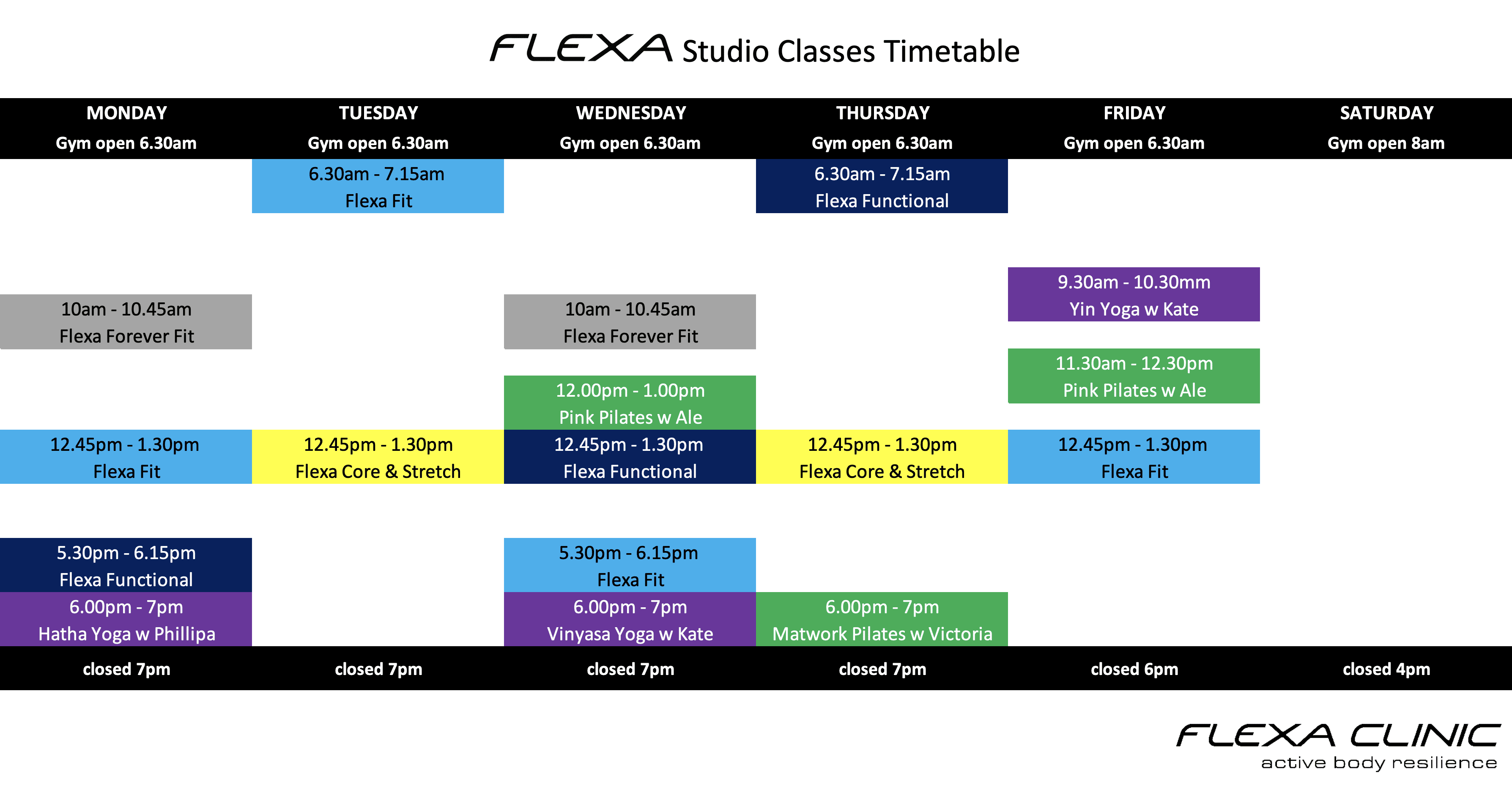 Class Timetable March 2025